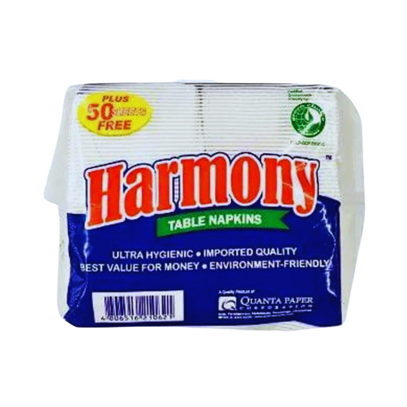 Harmony Table Napkins Pre-Cut 1 Ply 400 Sheets