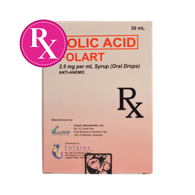 Folart Folic Acid 2.5mg/ml Drops 30ml