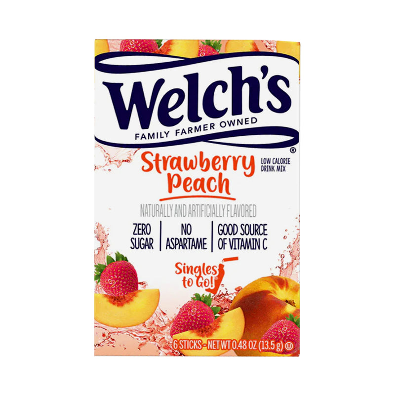 Welch's Strawberry Peach Singles to Go Zero Sugar 13.5g