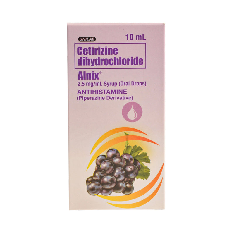 Alnix Cetirizine 2.5mg/ml Oral Drops 10ml