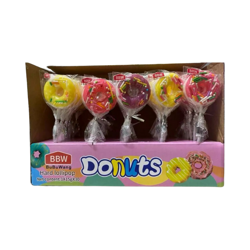 BBW Donuts Hard Lollipop 15g x 30’s