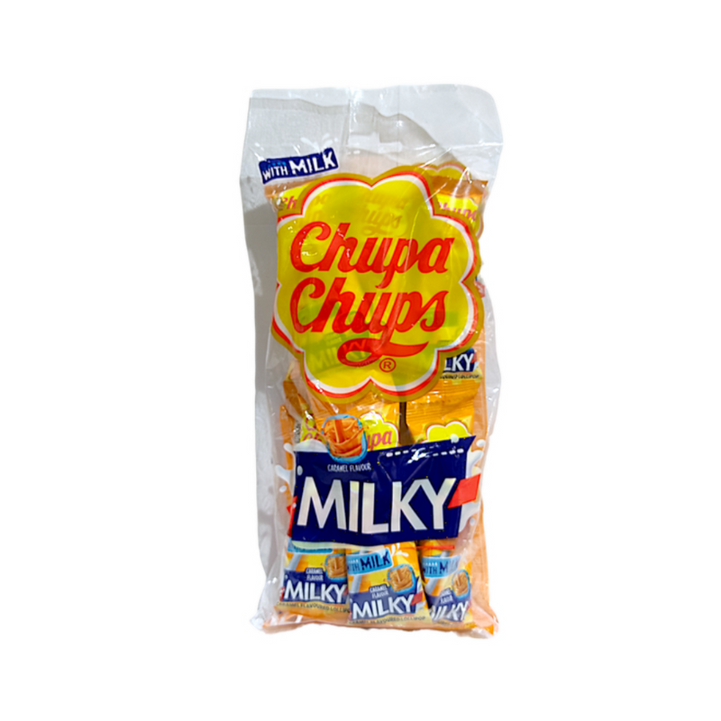 Chupa Chups Milky Lollipops Caramel 10.5g x 10's