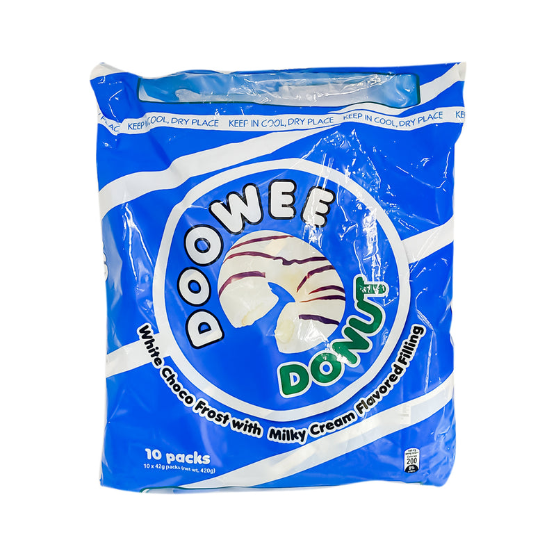 Doowee Donut White Choco Frost With Milky Cream Filling 42g x 10's