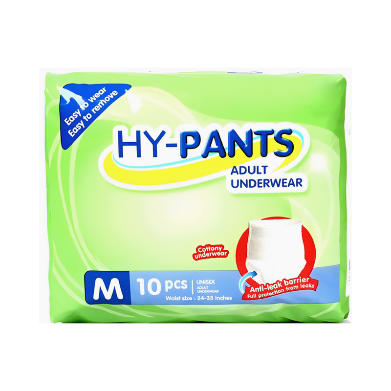 HY-Pants Adult Underwear Medium 10 Pads