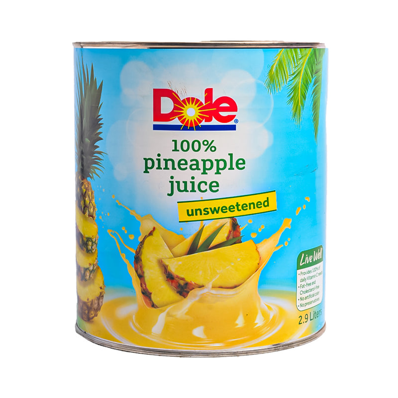 Dole 100% Pineapple Juice Unsweetened 2.90L