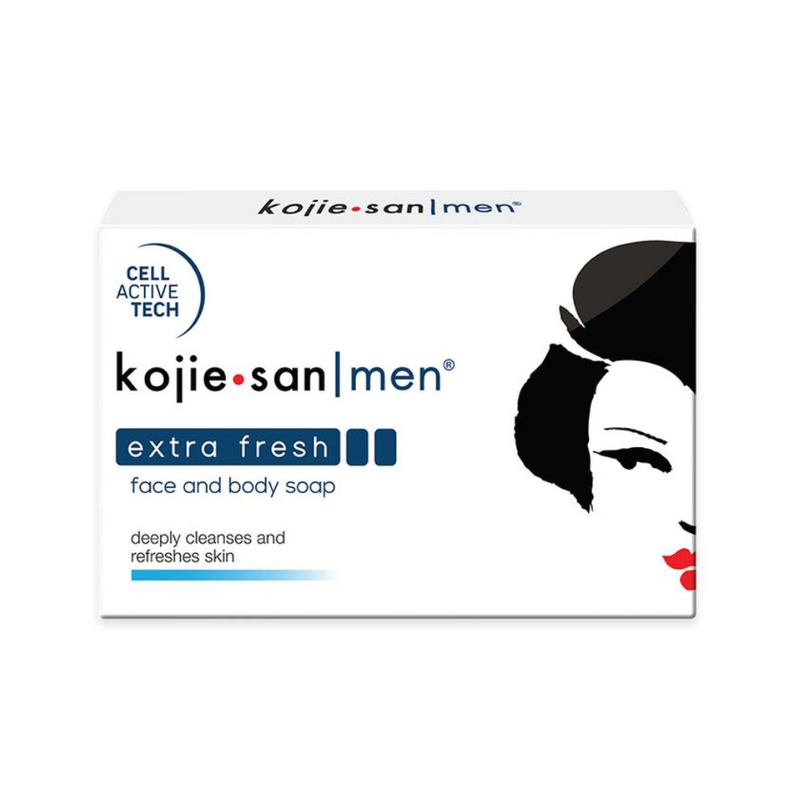 Kojie San Men Extra Fresh Face And Body Soap 135g