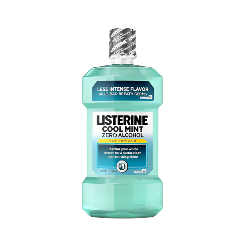 Listerine Zero Alcohol Mouthwash Cool Mint 500ml