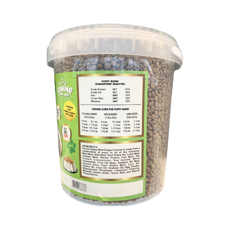 nutritional facts of dry dog food in pail 5kg