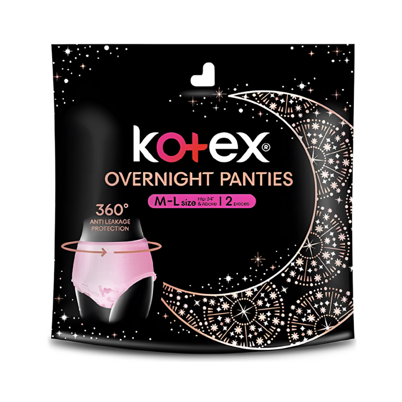 Kotex Overnight Panties M-L 2's