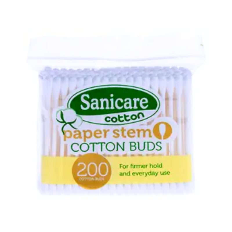 Sanicare Cotton Buds Paperstem 200 Tips
