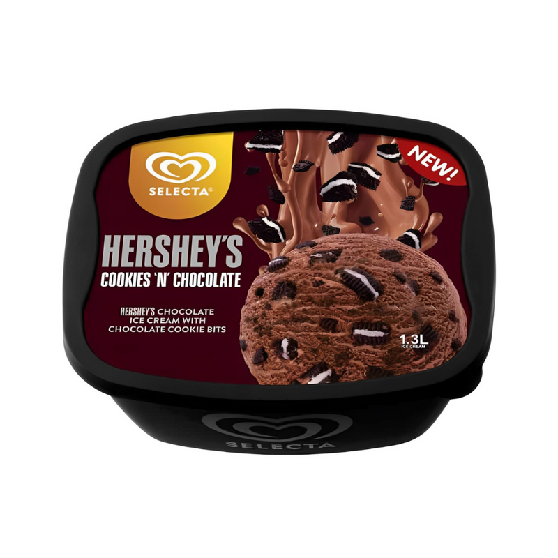Selecta Supreme Ice Cream Hershey's Cookies And Chocolate 1.3L