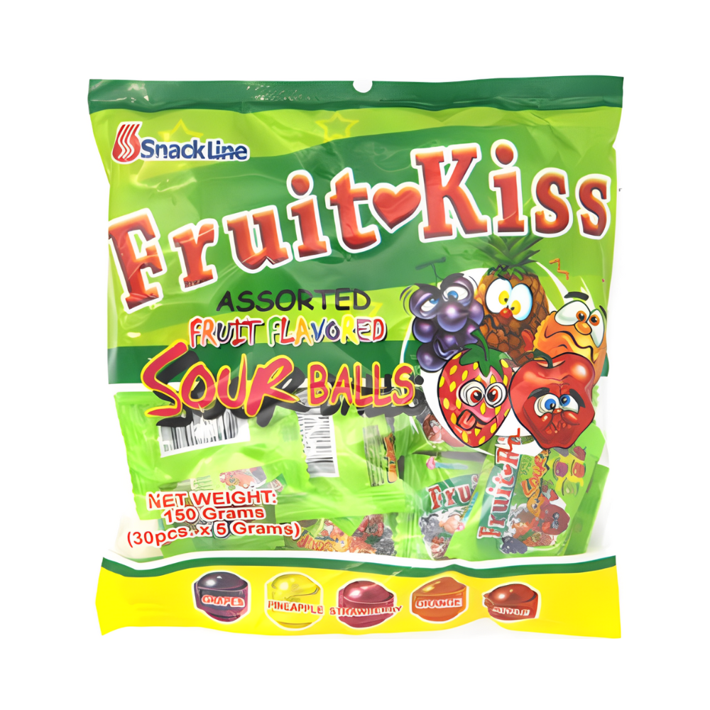 Snackline Snackline Fruit-Kiss Sour Balls 30's