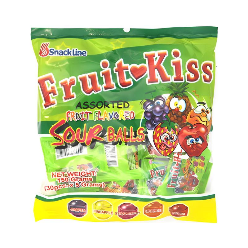 Snackline Fruit-Kiss Sour Balls 30's