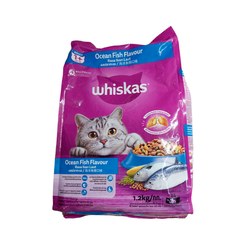 Whiskas Cat Food Dry Ocean Fish 1.2kg