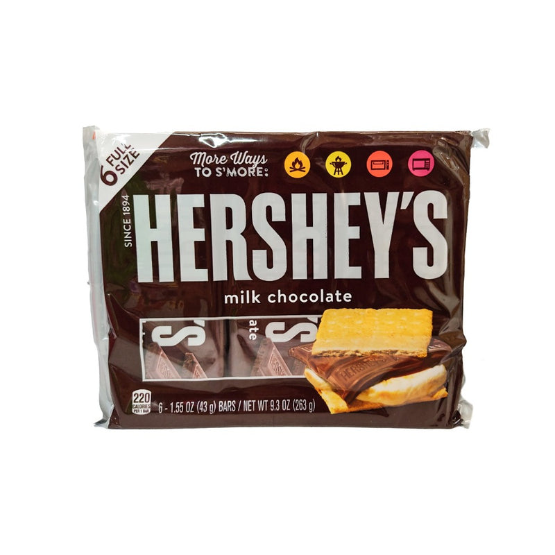 Hershey's Milk Chocolate Bar 43g x 6's
