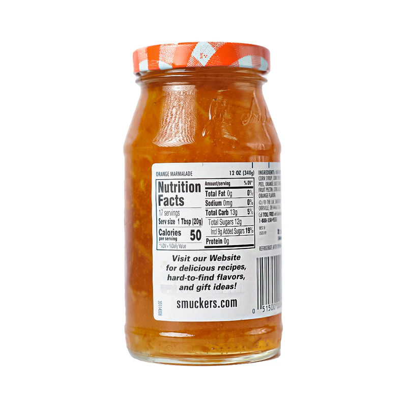 Smucker's Preserves Sweet Orange Marmalade 340g (12oz)