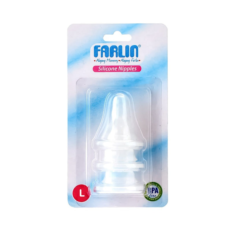 Farlin Silicone Nipple Blister Card Large 3's