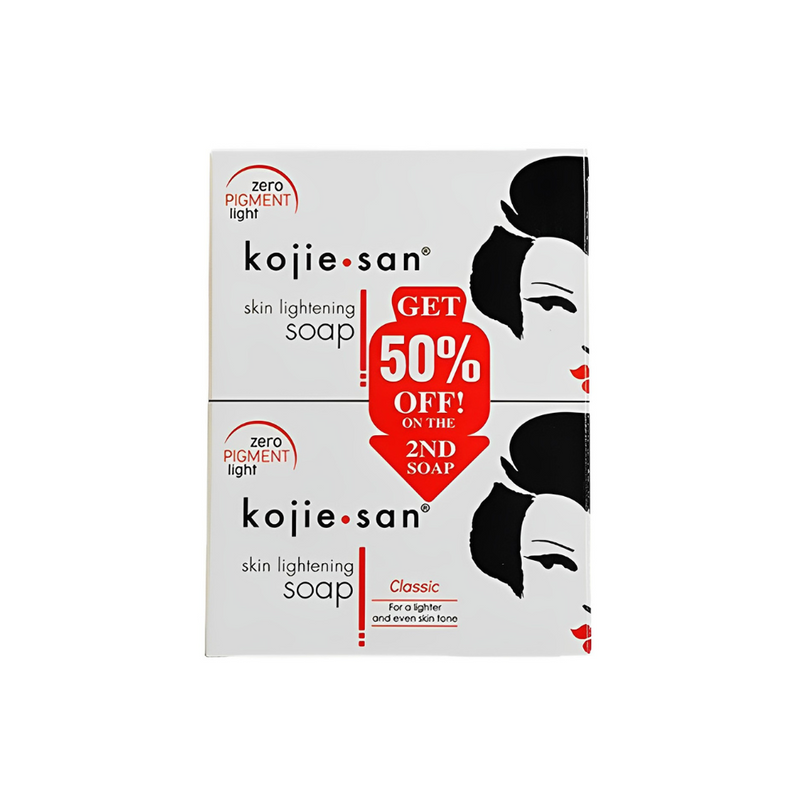 Original Kojie San Skin Lightening Kojic Acid Soap 2 pcs x 65g