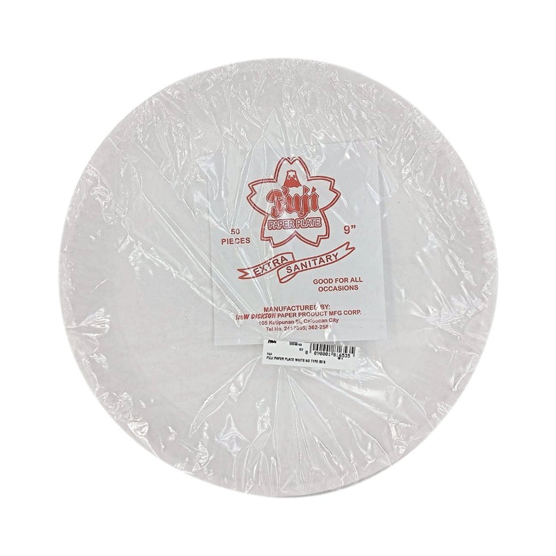 Fuji Paper Plate White 50's