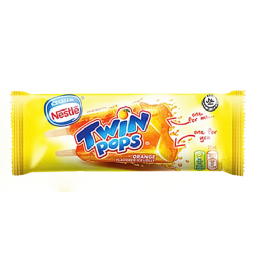 Nestle Twin Pops Orange 75ml x 4's