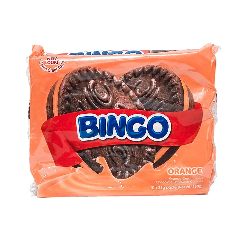 Nissin Bingo Sandwich Cookies Orange 10's