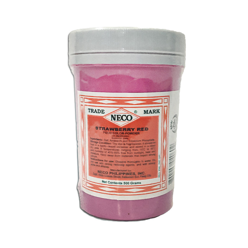 Neco Food Color Powder Strawberry Red 125g