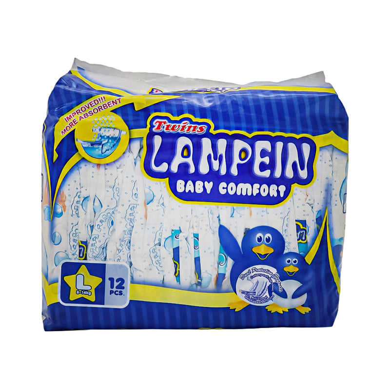Twins Lampein Baby Diaper Budget Pack Large 12's