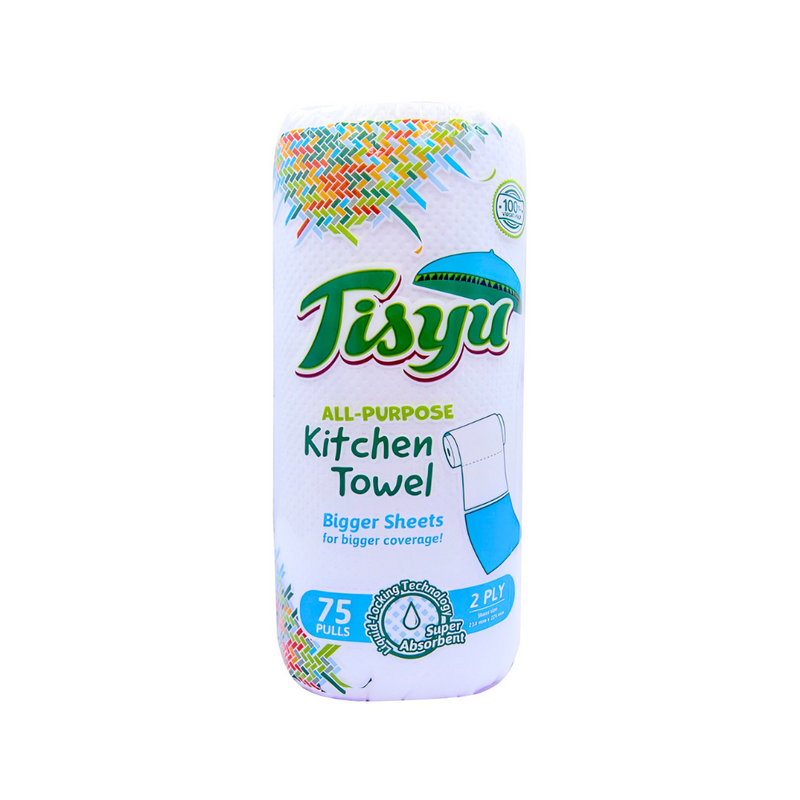 Tisyu Kitchen Towel All Purpose 2ply 75 Pulls 150 Sheets