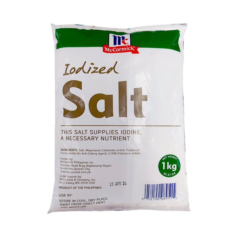 Iodized McCormick Iodized Salt 1kg