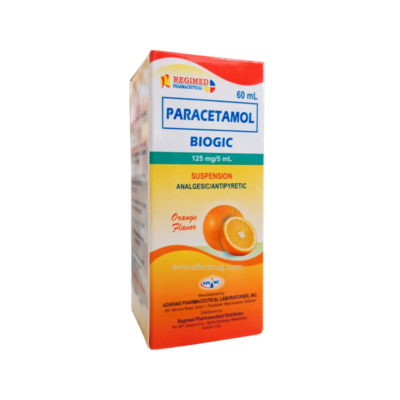 Biogic Paracetamol 125mg/5ml Syrup 60ml