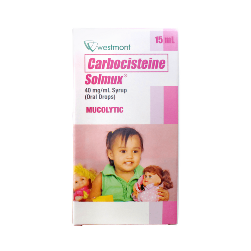 Solmux Carbocisteine 40mg/ml Oral Drops 15ml