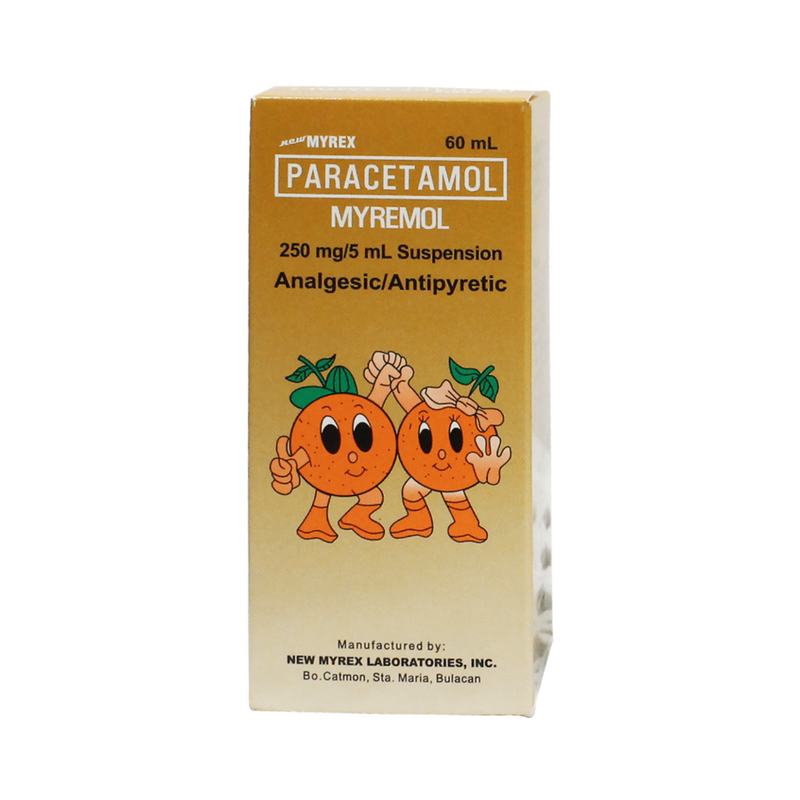 Myremol Paracetamol 250mg/5ml Syrup 60ml