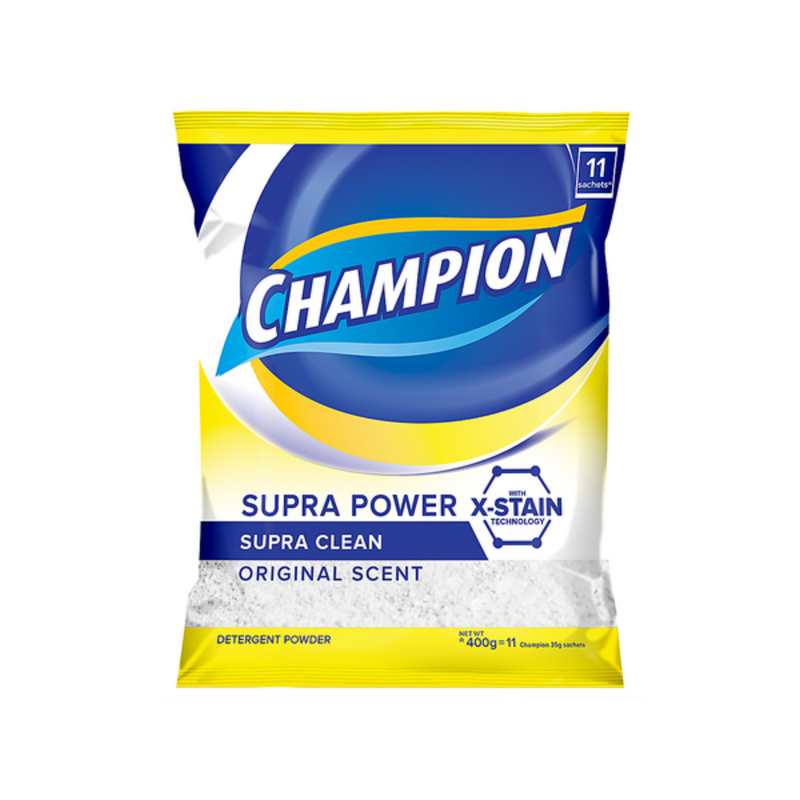 Champion Detergent Powder Supra Power Supra Clean Original Scent 400g