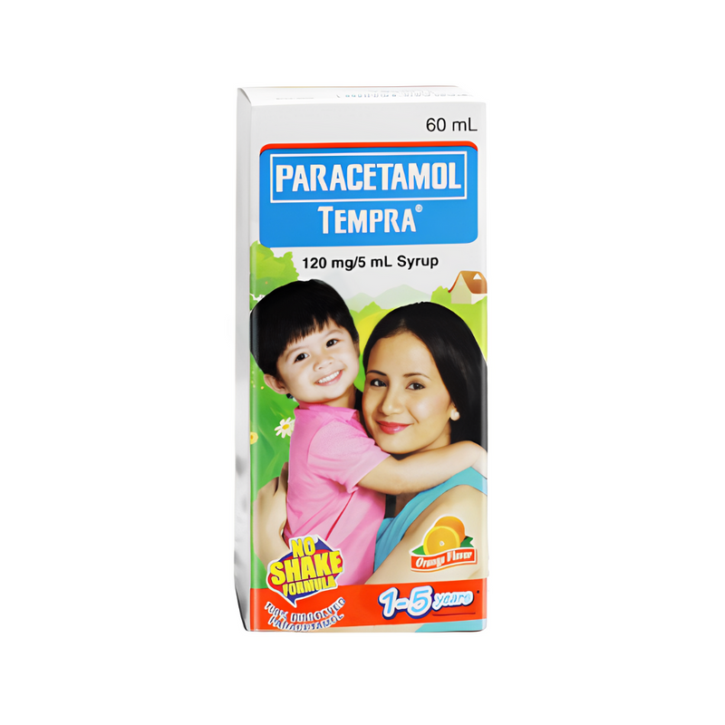 Tempra Paracetamol 120mg/5ml Syrup Orange 60ml