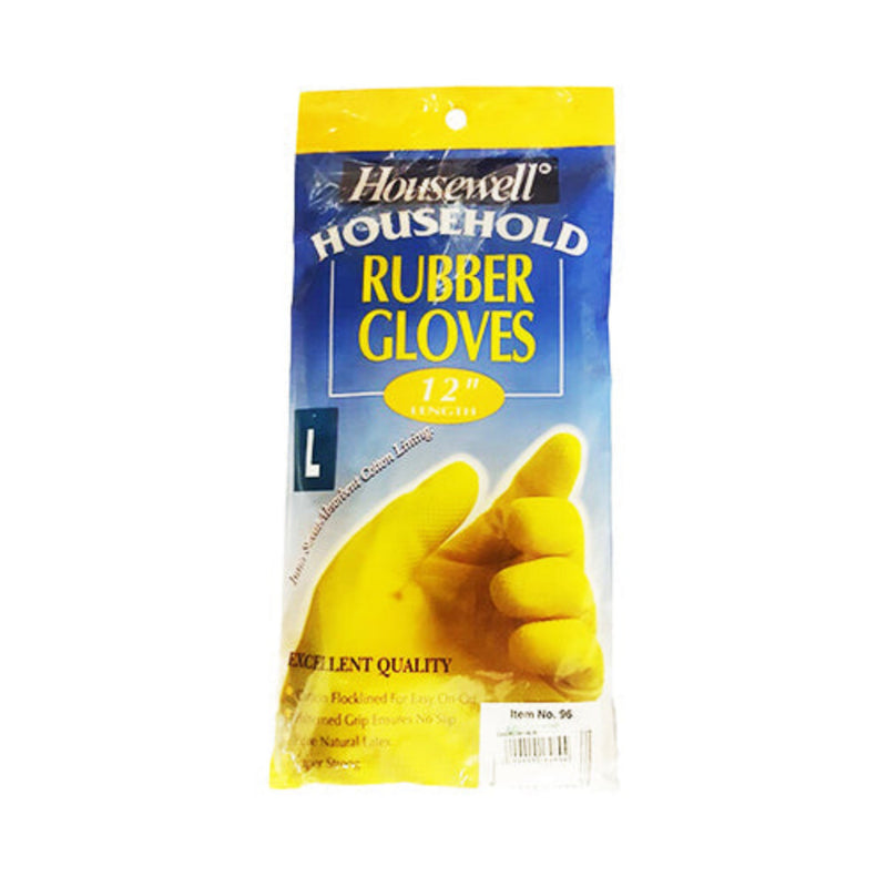 Housewell Household Rubber Gloves 12in Large