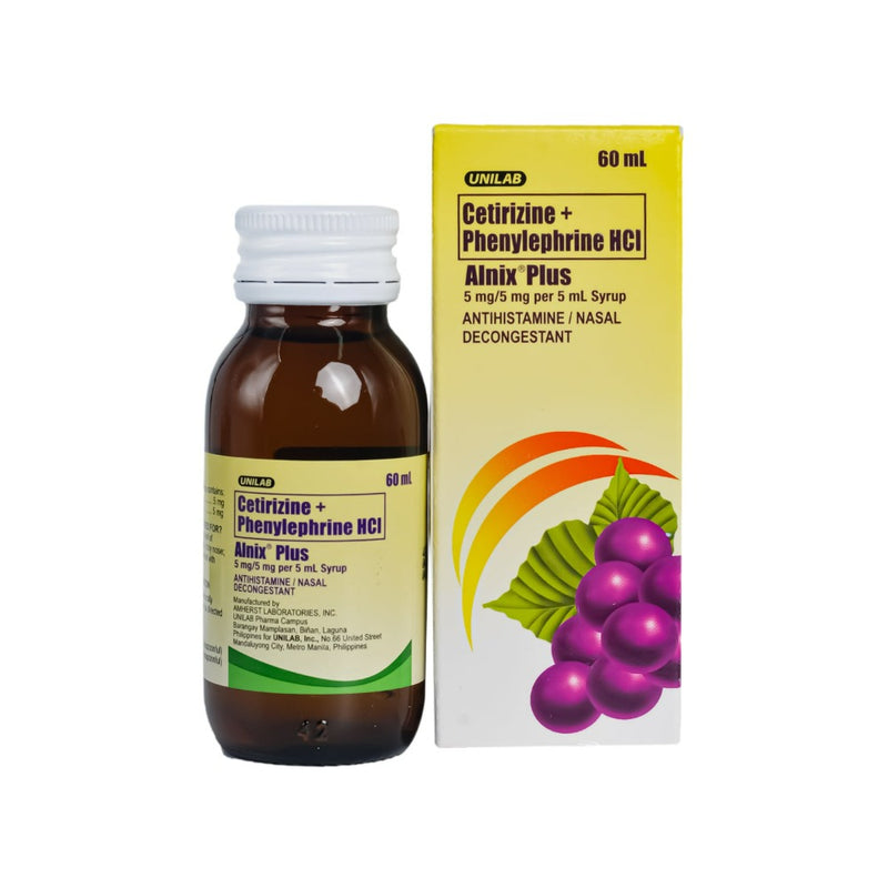 Alnix Plus 5mg/5mg/5ml Syrup 60ml