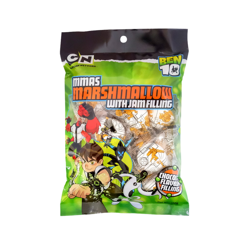 Erko Mmas Mallow Ben 10 Chocolate Filling 100g