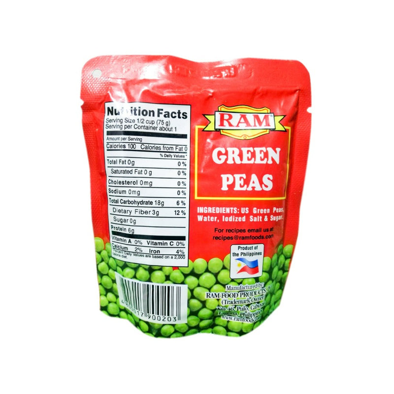 Ram Green Peas SUP 100g