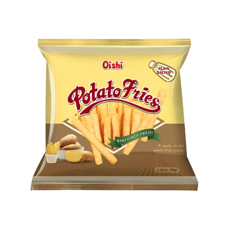 Oishi Potato Fries Plain 50g