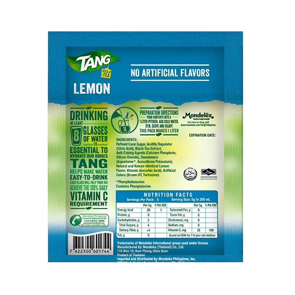 Tang Powdered Juice Iced Tea Lemon 19g Tang Powdered Juice Iced Tea Lemon 19g