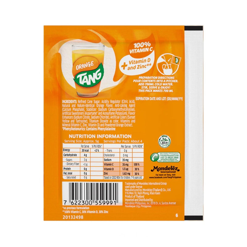 Tang Powdered Juice Orange 19g