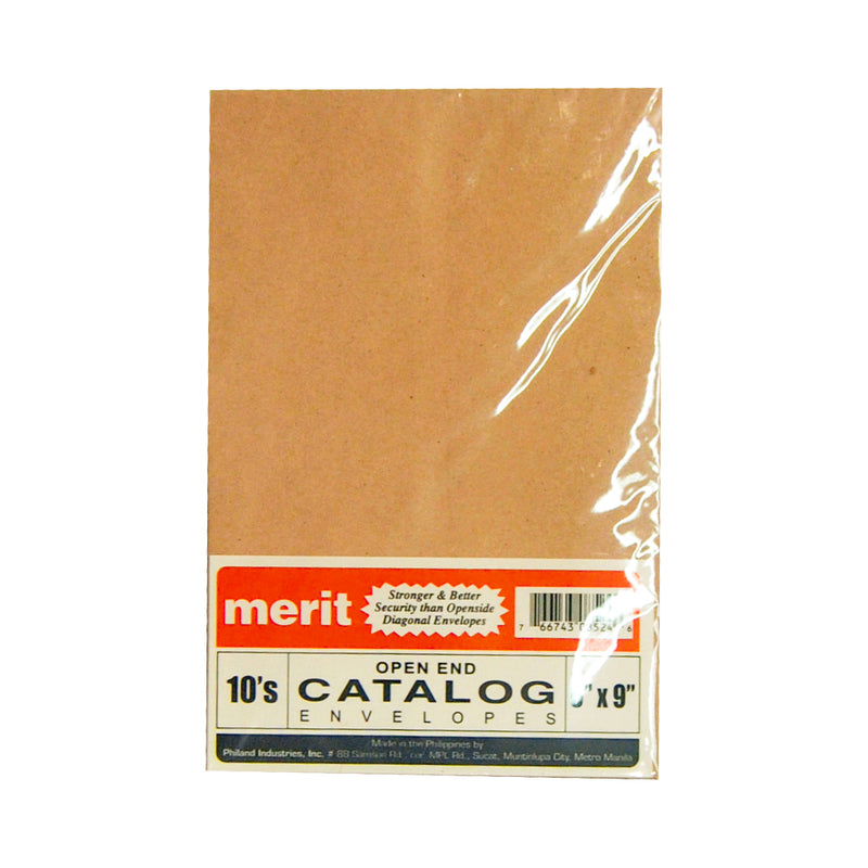 Merit Catalog Opened Envelope 6 x 9 10's