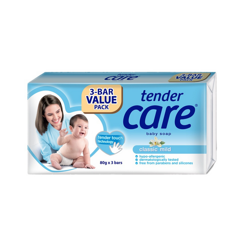 Tender Care Baby Soap Classic Mild 80g x 3's