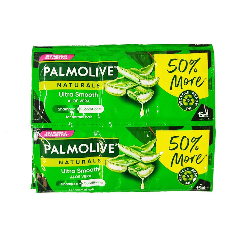 Palmolive Naturals Shampoo And Conditioner Healthy And Smooth 15ml x 12's