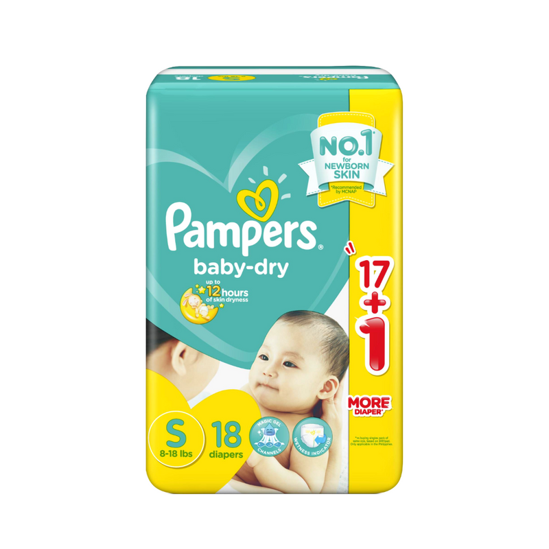 Pampers Baby Dry Diapers Small 18's