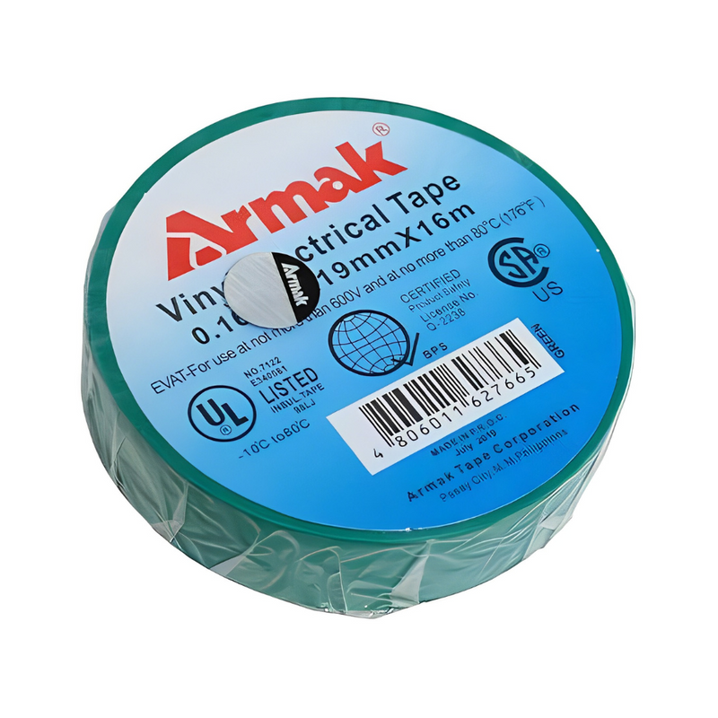 thumbnail image 2 of Paladin Green PVC Electrical Tape – 3/4″ X 60′ – 10 Pack, UL Listed 2 of 3