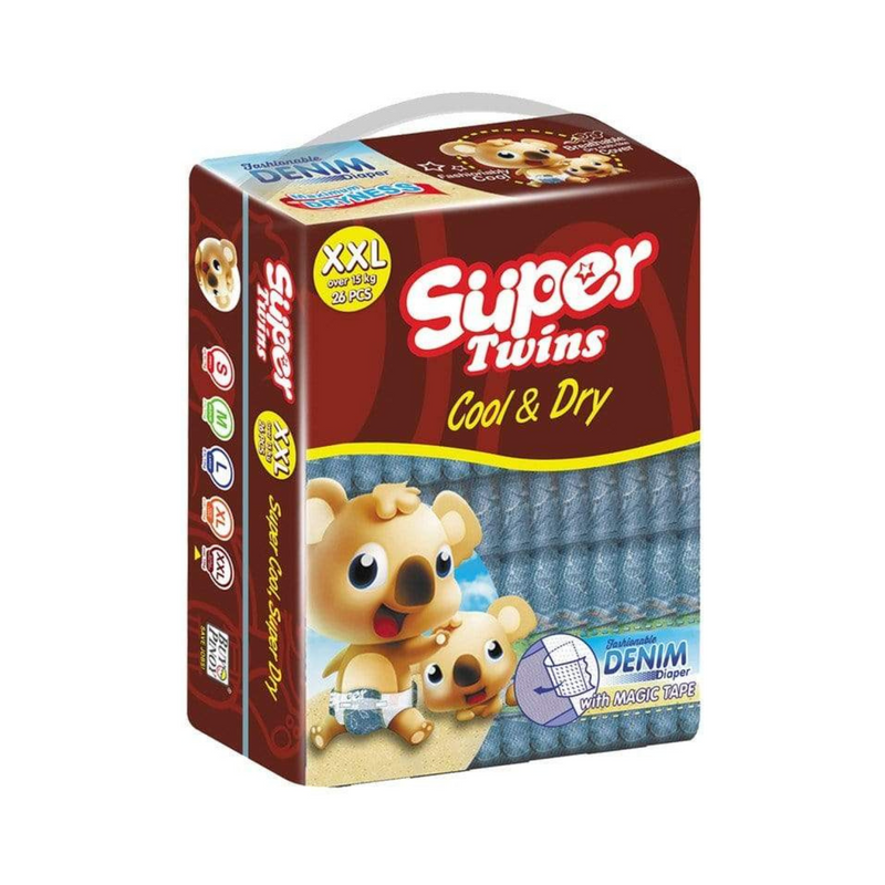 Super Twins Diaper Big Pack XXL 26's