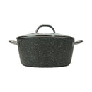 Masflex Stone Forged Casserole with Lid 24cm