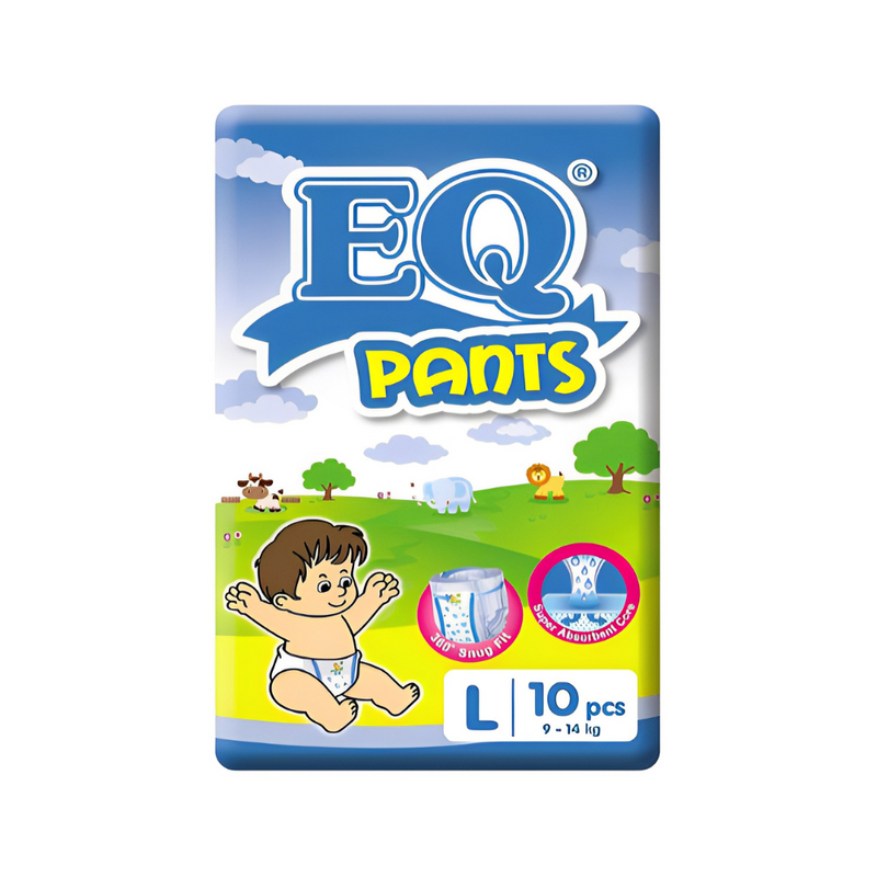 EQ Pants Diaper Budget Pack Large 10's
