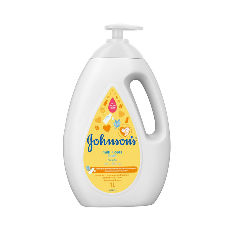 Johnson's Baby Bath Milk + Oats With Pump 1000ml